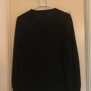 J. Crew Tops - J. Crew Black Tuxedo Blouse Size 6 NWOT J. Crew Tops - J. Crew Black Tuxedo Blouse Size 6 NWOT